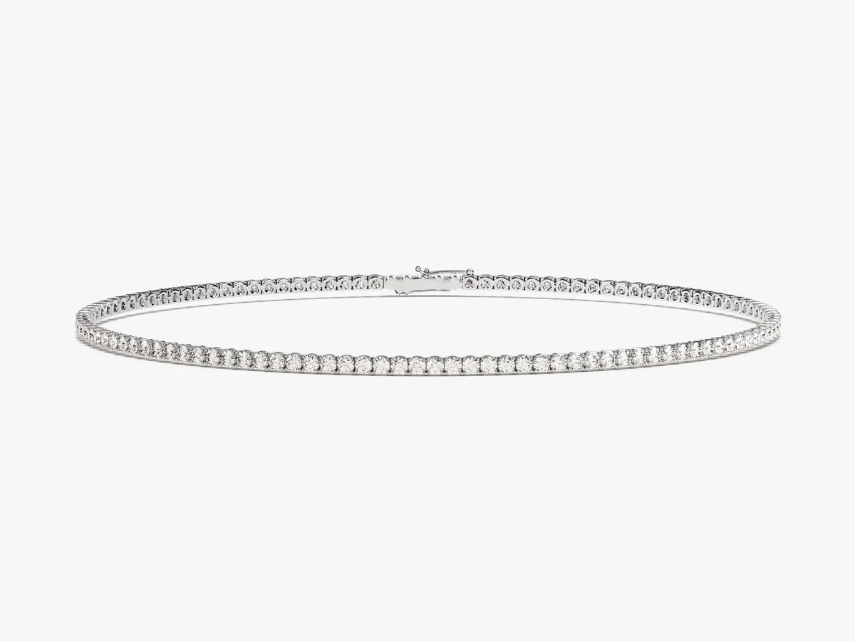 1.5mm Tennis Bracelet Silver - Image 3