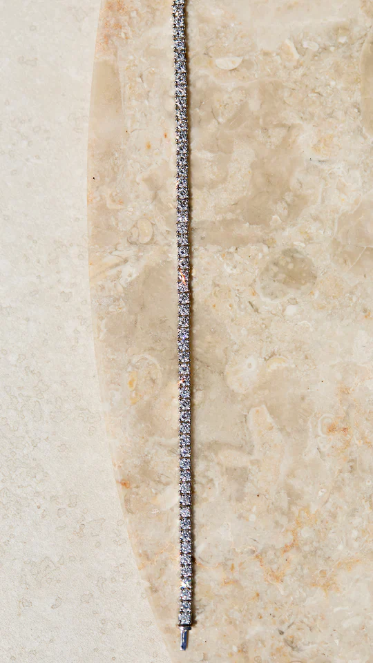 1.5mm Tennis Bracelet Silver - Image 6