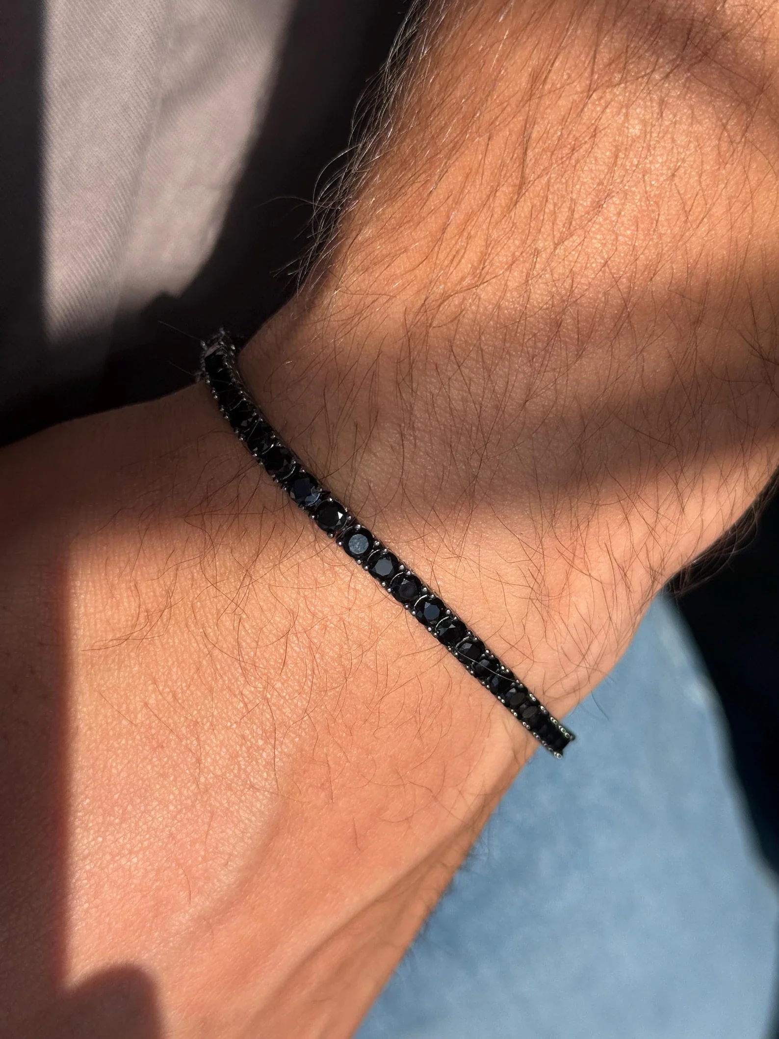 3mm Black Men’s Tennis Bracelet - Image 4