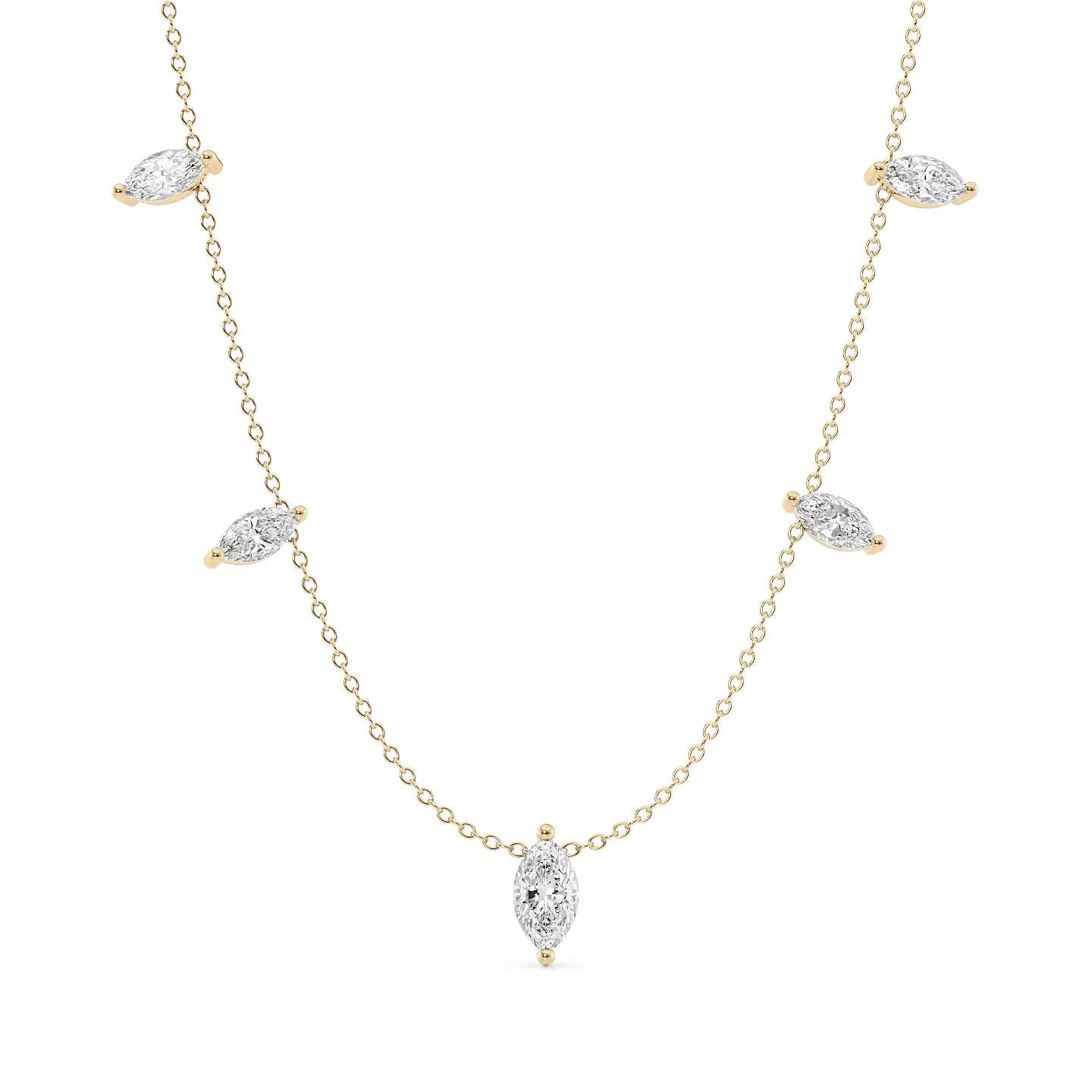 Celeste Marquise Station Necklace - Image 5