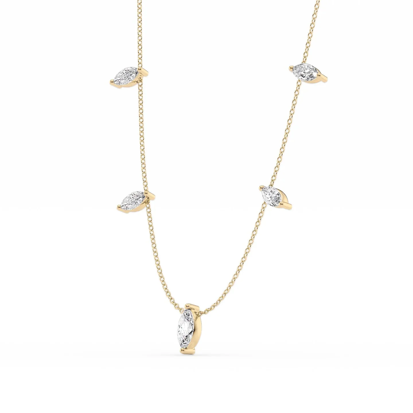 Celeste Marquise Station Necklace - Image 6