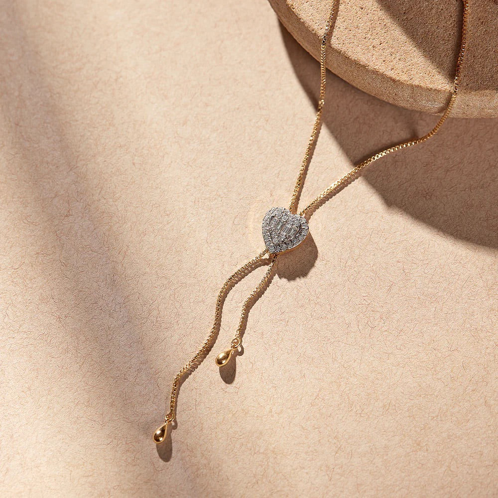 Eternal Heart Adjustable Lariat Necklace - Image 3