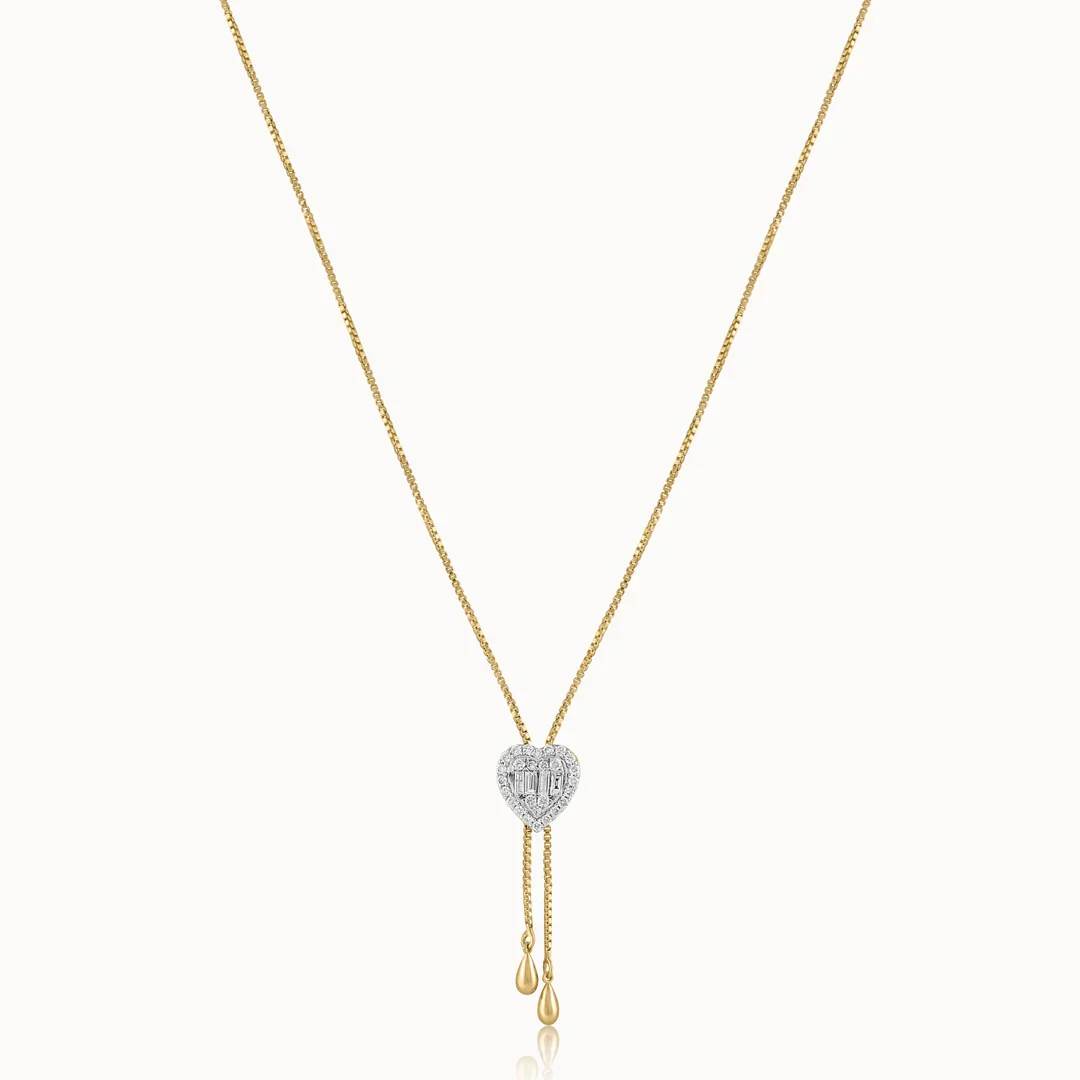 Eternal Heart Adjustable Lariat Necklace - Image 4