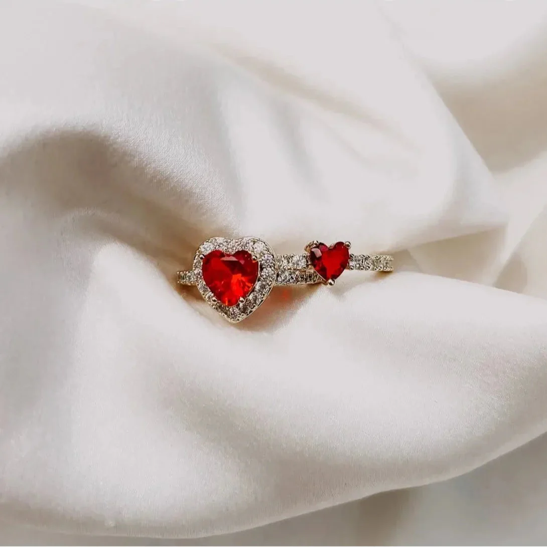 Ahwak Red Heart Ring - Image 3