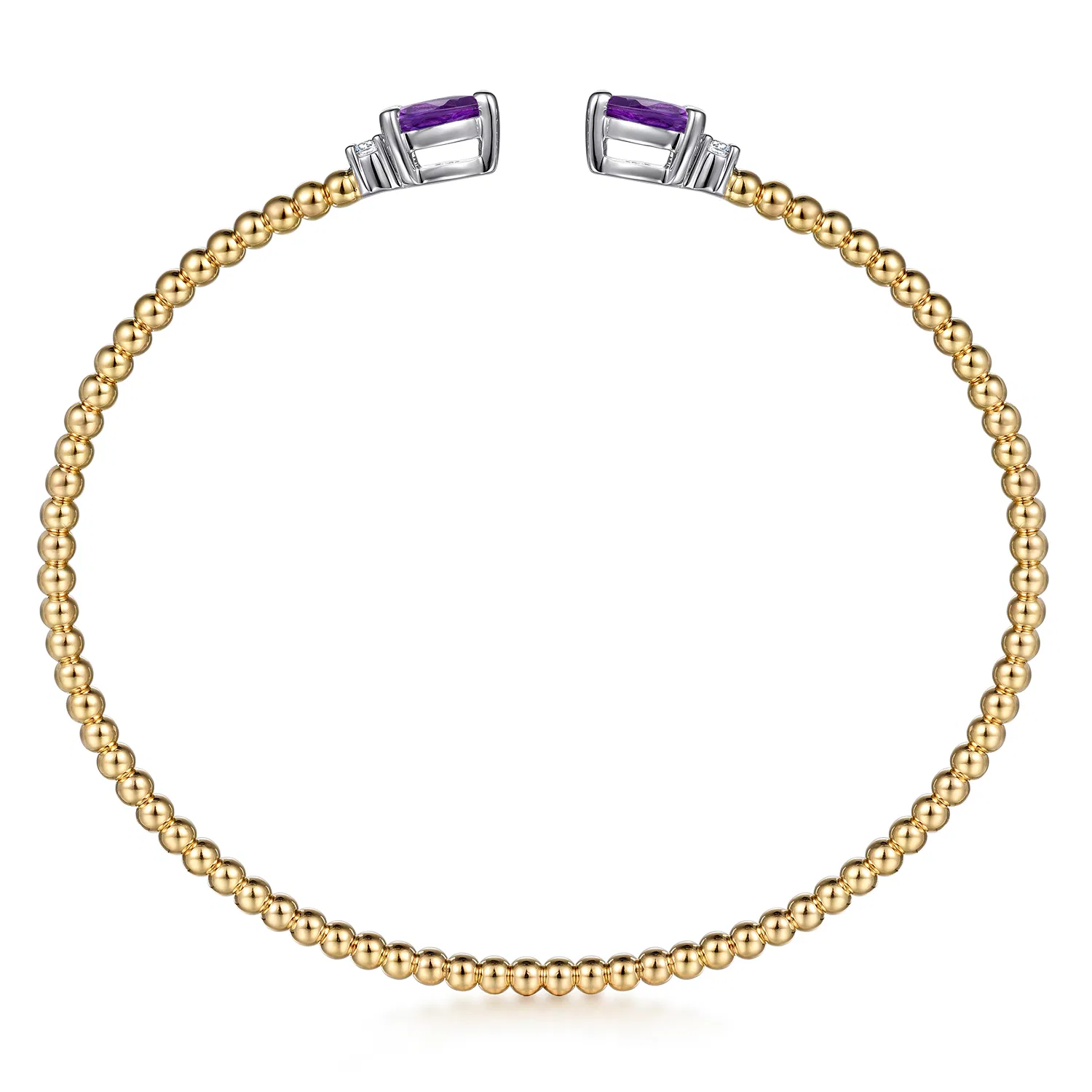 Twin Amethyst Beaded Bangle - Image 6