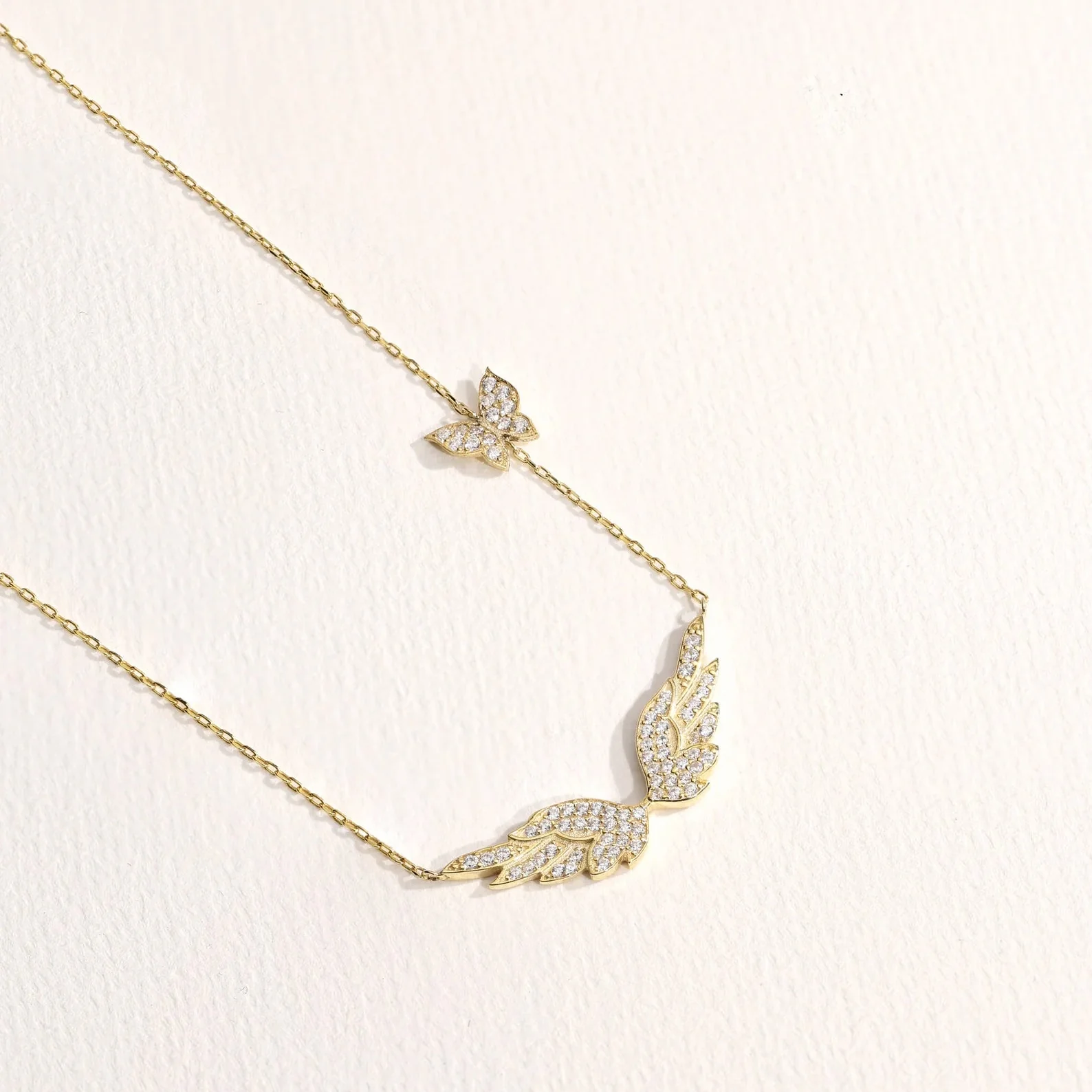 Angel Wing Butterfly Necklace - Image 3