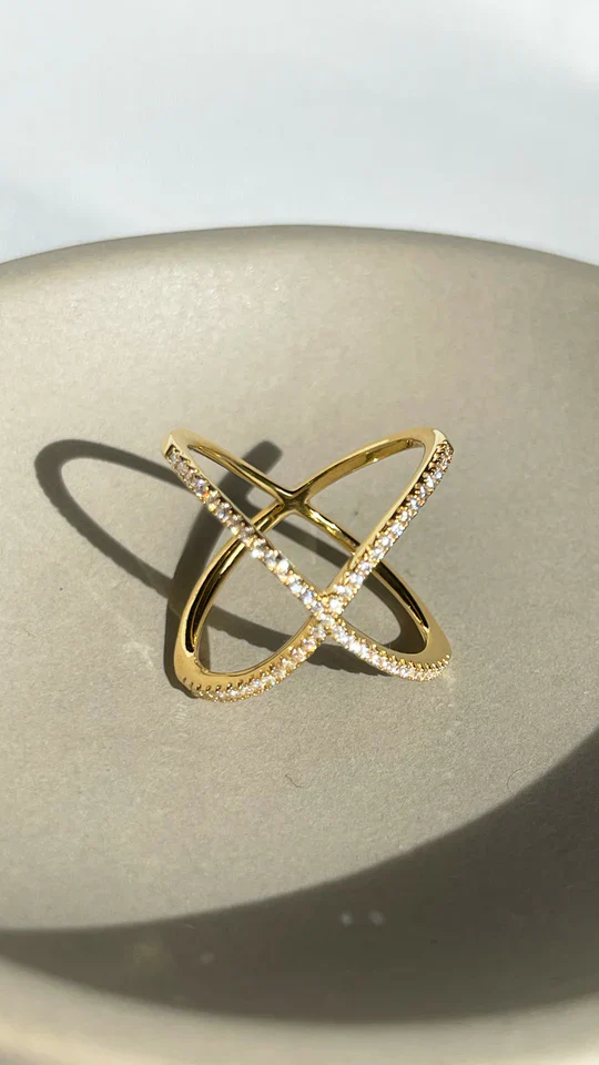 Anna Bavlova Zircon Gold Plated Ring - Image 10