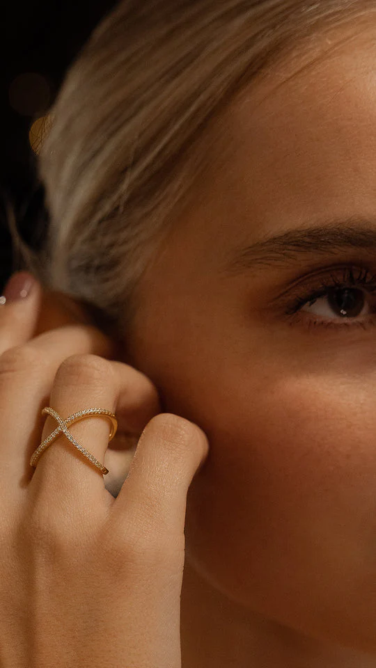 Anna Bavlova Zircon Gold Plated Ring - Image 4