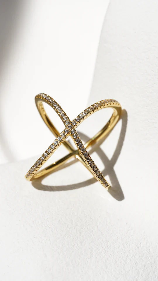 Anna Bavlova Zircon Gold Plated Ring - Image 9
