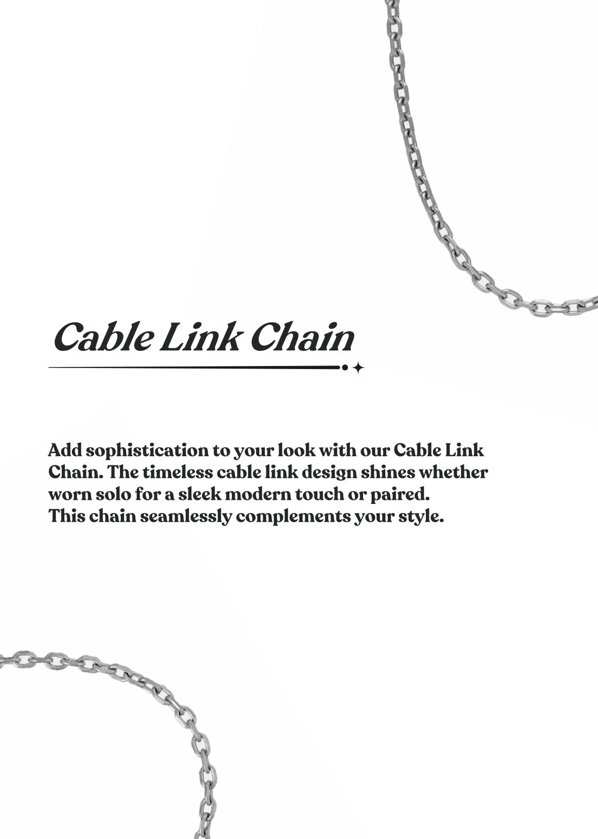 Artsy Cable Link Chain 1.5mm - Image 3