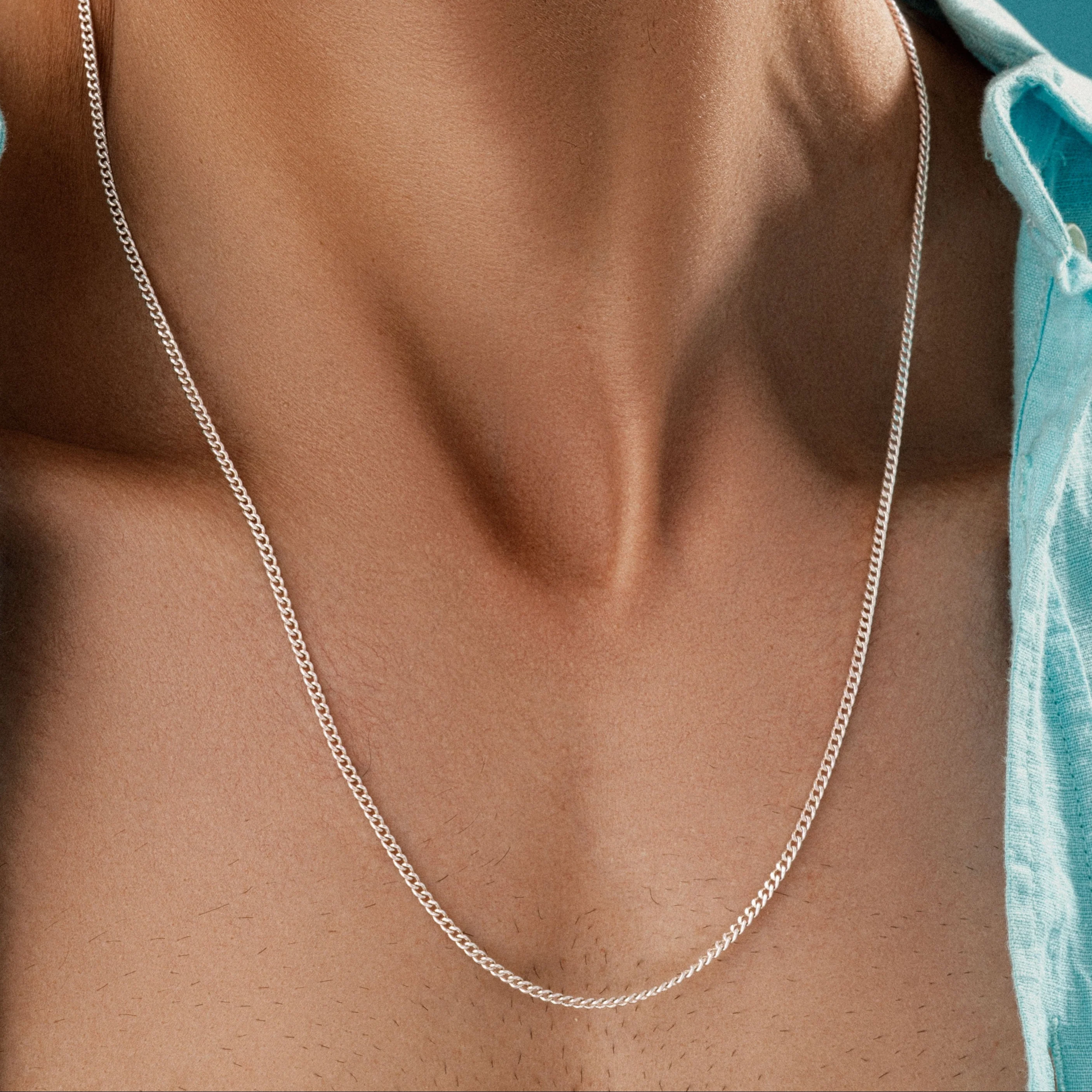 Artsy Cuban Link Chain 2mm Silver - Image 3