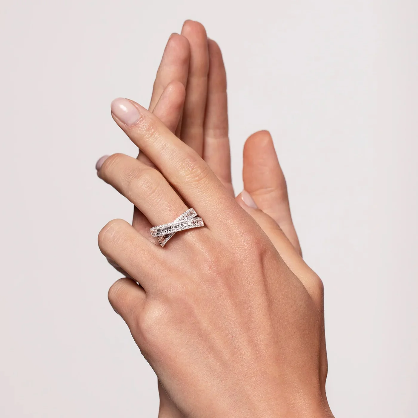 Glimmering Vows Silver Ring - Image 4