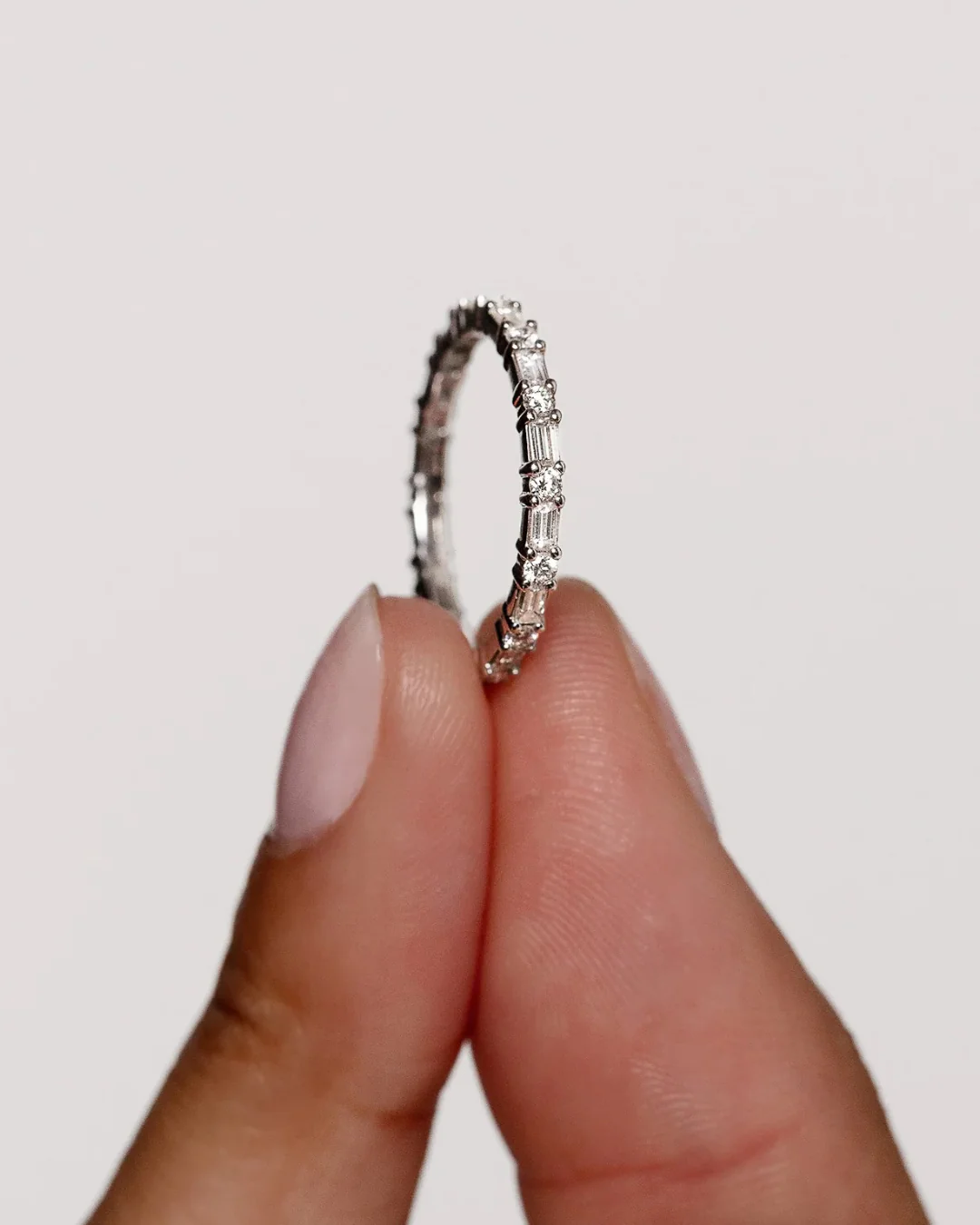 Baguette Glow Eternity Ring