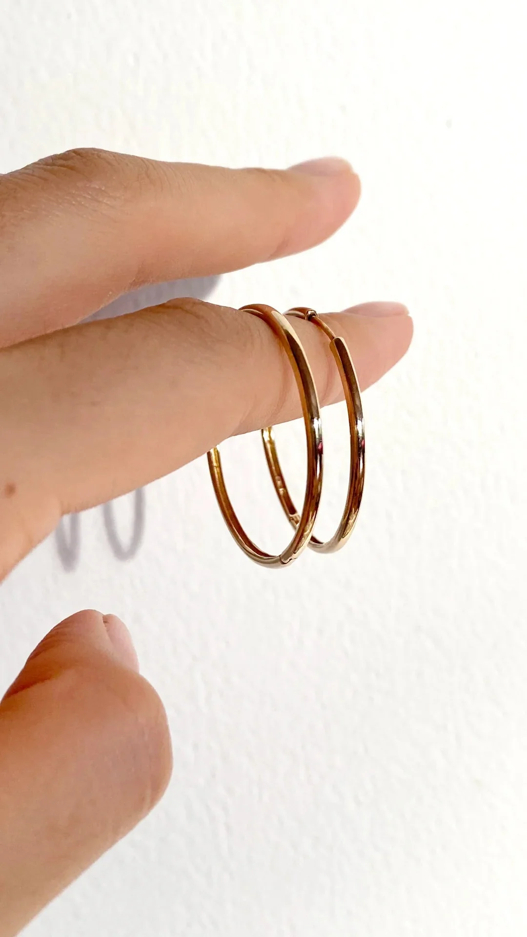 Grand Tubetti Gold Plated Hoops - Image 4