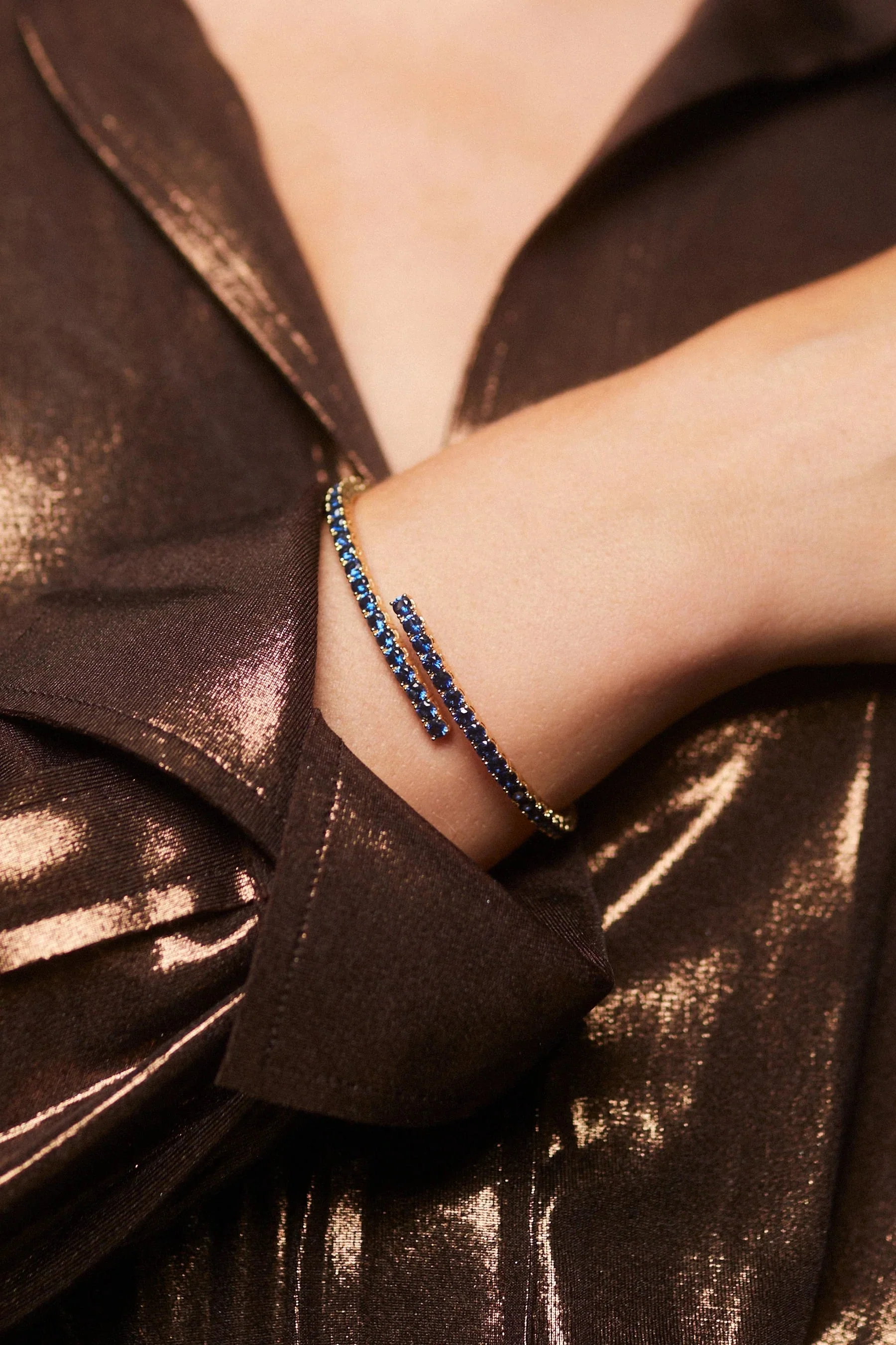 Iris 3mm Tennis Bangle - Image 4