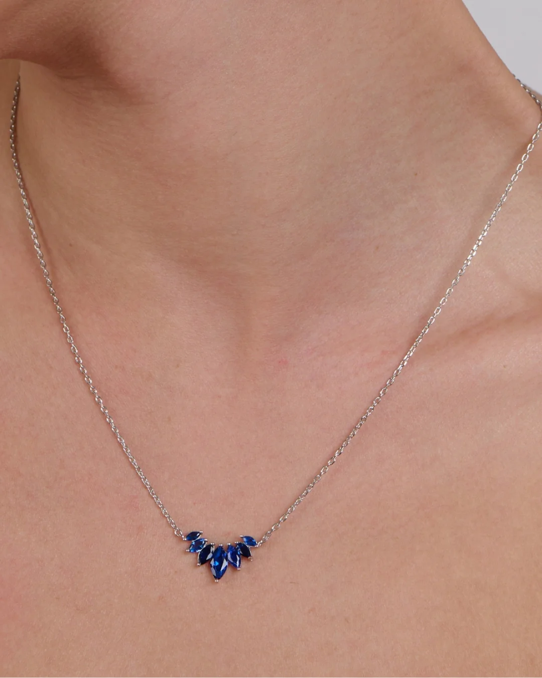 Blue Marquise Necklace - Image 3