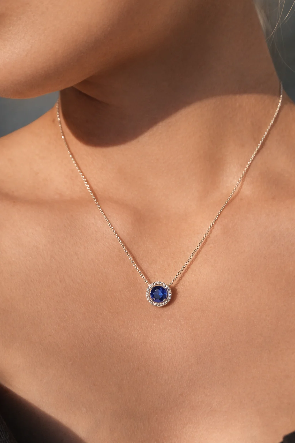 Blue Ocean Sapphire Necklace