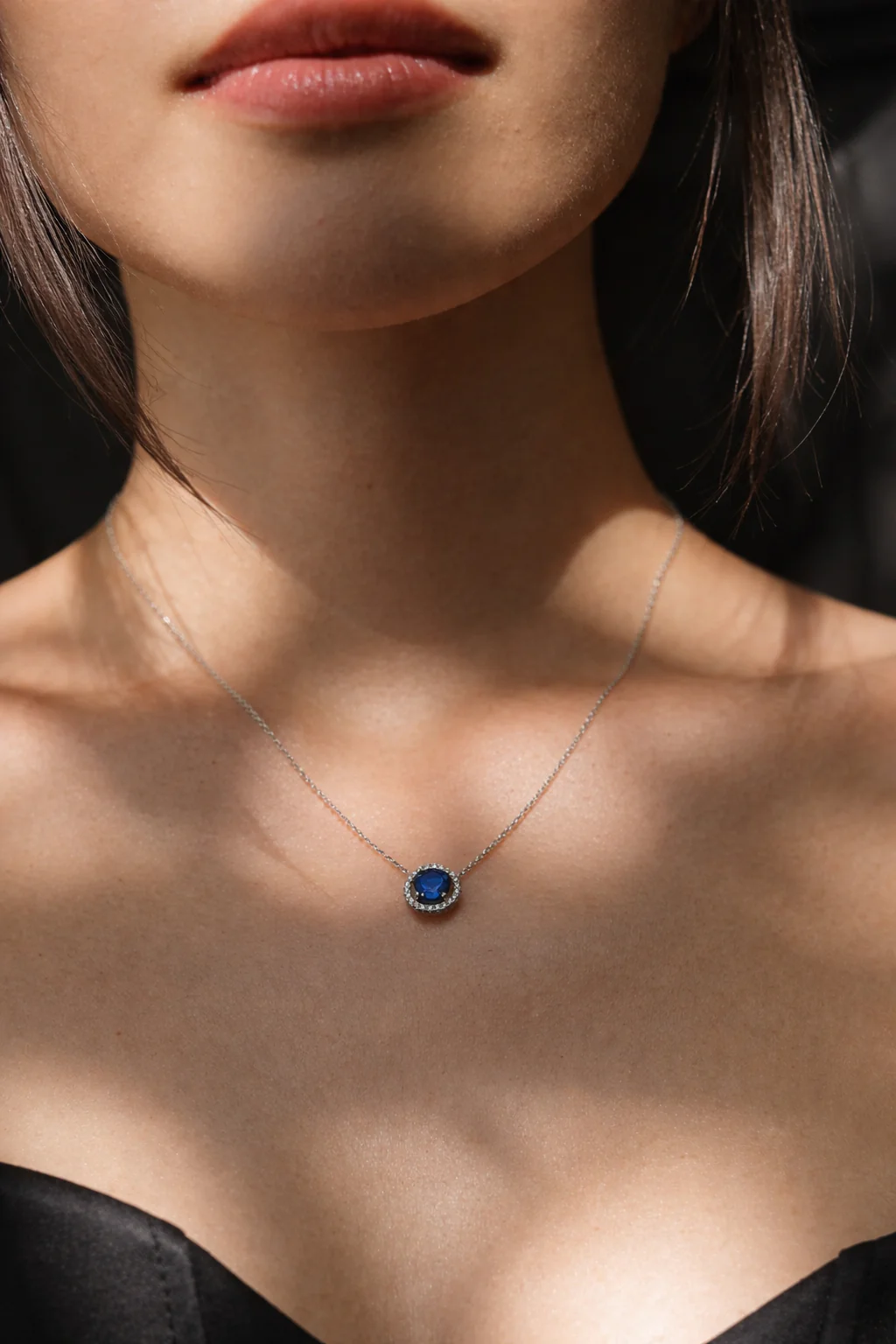 Blue Ocean Sapphire Necklace - Image 2