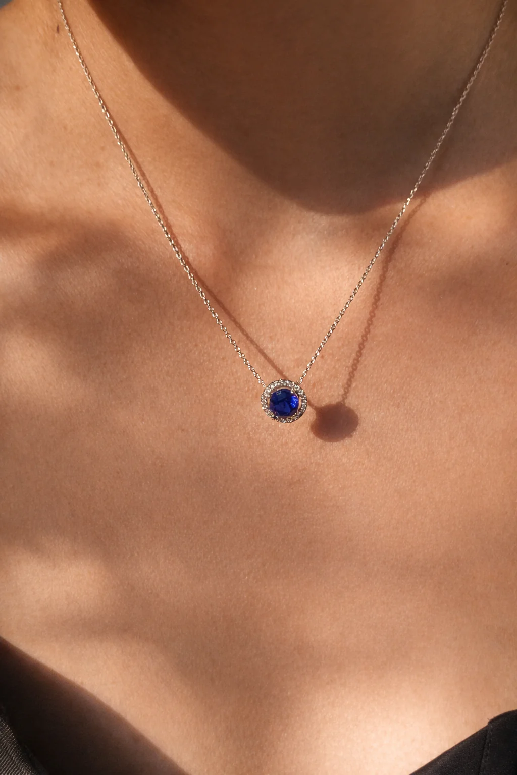 Blue Ocean Sapphire Necklace - Image 3