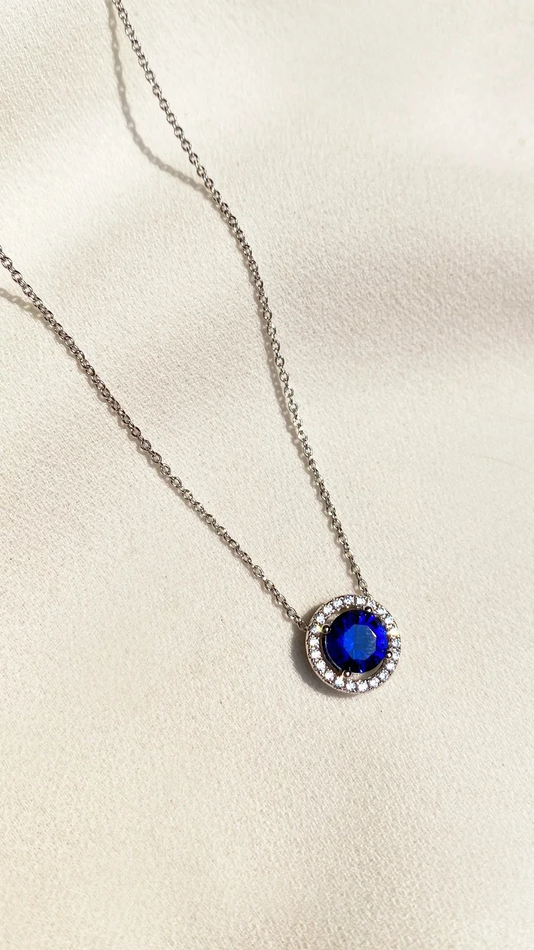 Blue Ocean Sapphire Necklace - Image 4