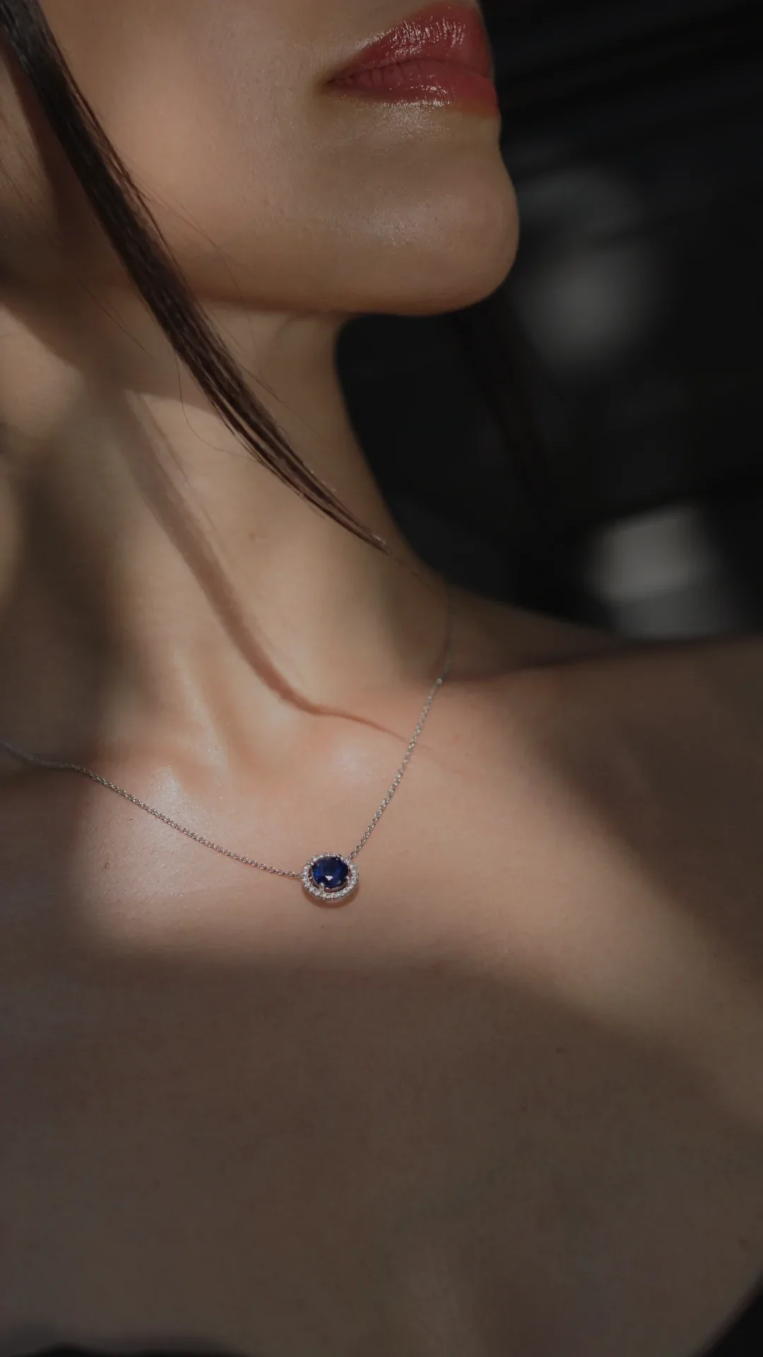 Blue Ocean Sapphire Necklace - Image 5