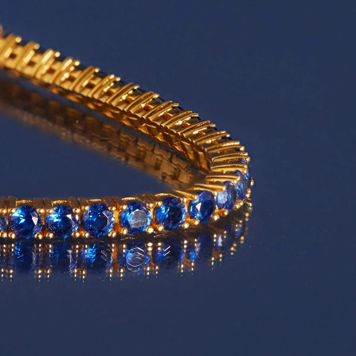 Imperial Sapphire Tennis Necklace - Image 6