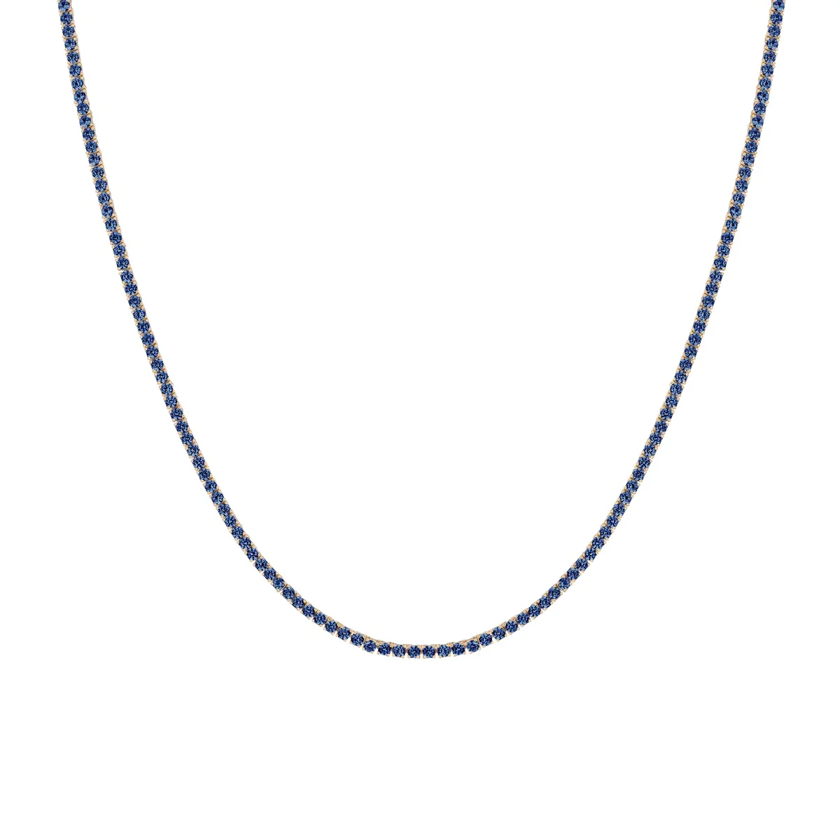 Imperial Sapphire Tennis Necklace - Image 9