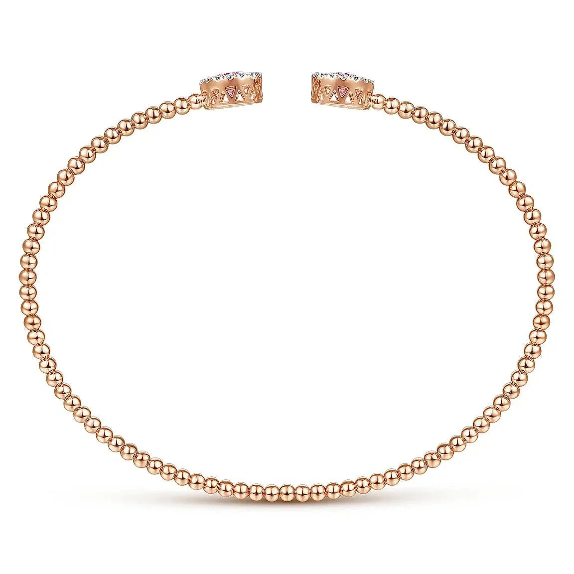 Blushed Pink Zircon Bangle - Image 6