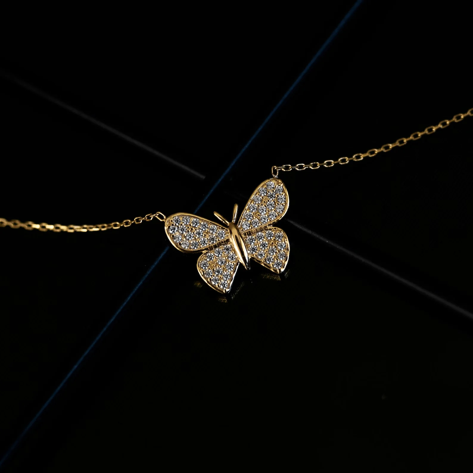 Butterfly Necklace Gold Plating - Image 5