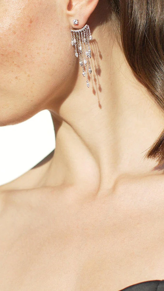 Chandelier Silver Ear Jacket - Image 4