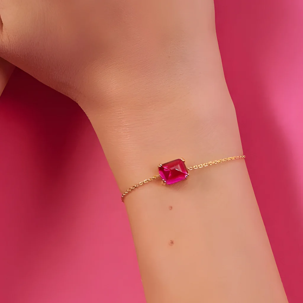 Cherry On Top Ruby Necklace & Bracelet Set - Image 5