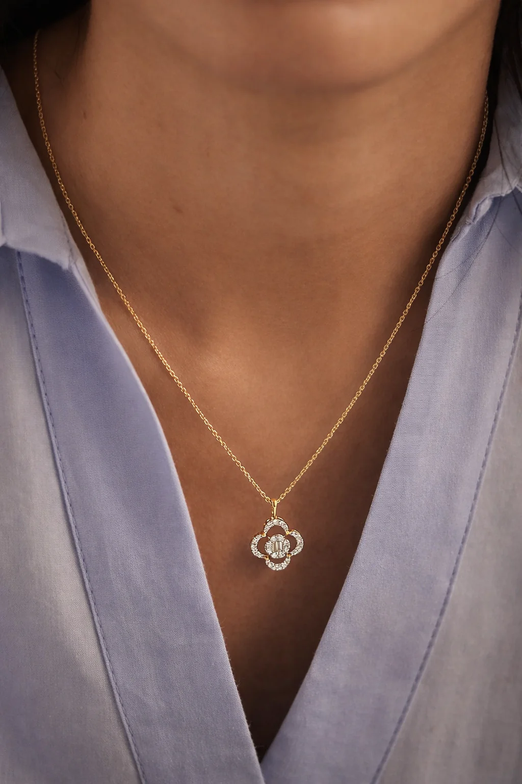 Golden Clover Necklace - Image 2