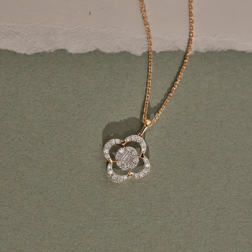 Golden Clover Necklace - Image 6