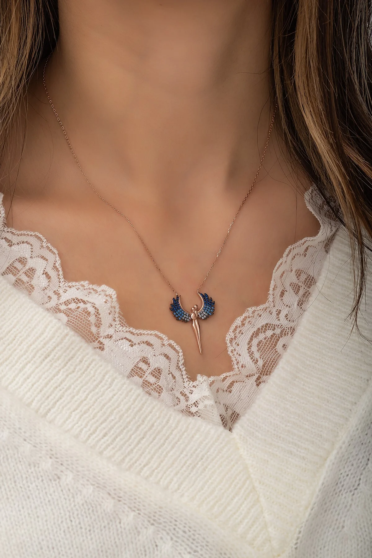 To My Guardian Angel Colorful Necklace - Image 3