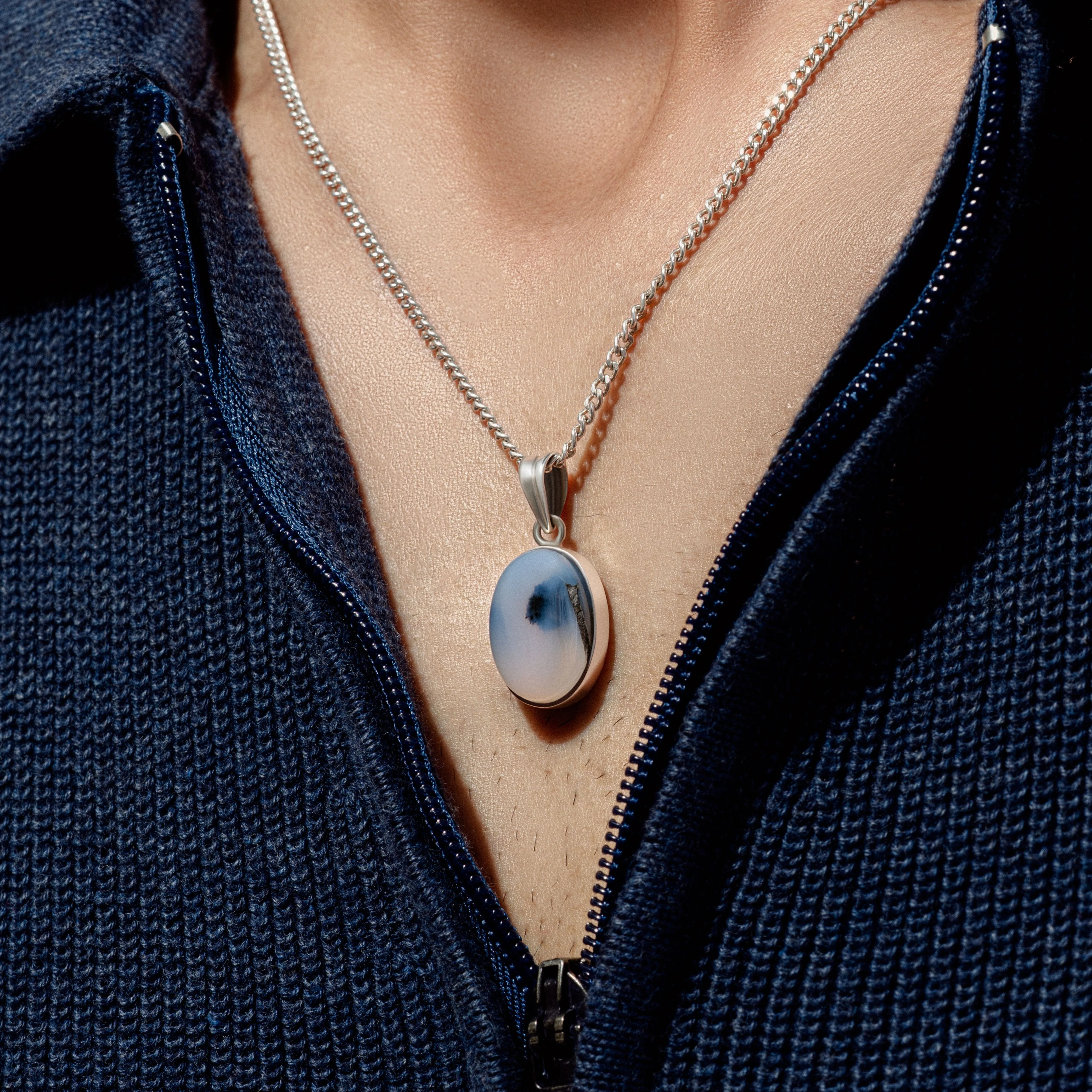 Axes Oval Cut Pendant - Image 3