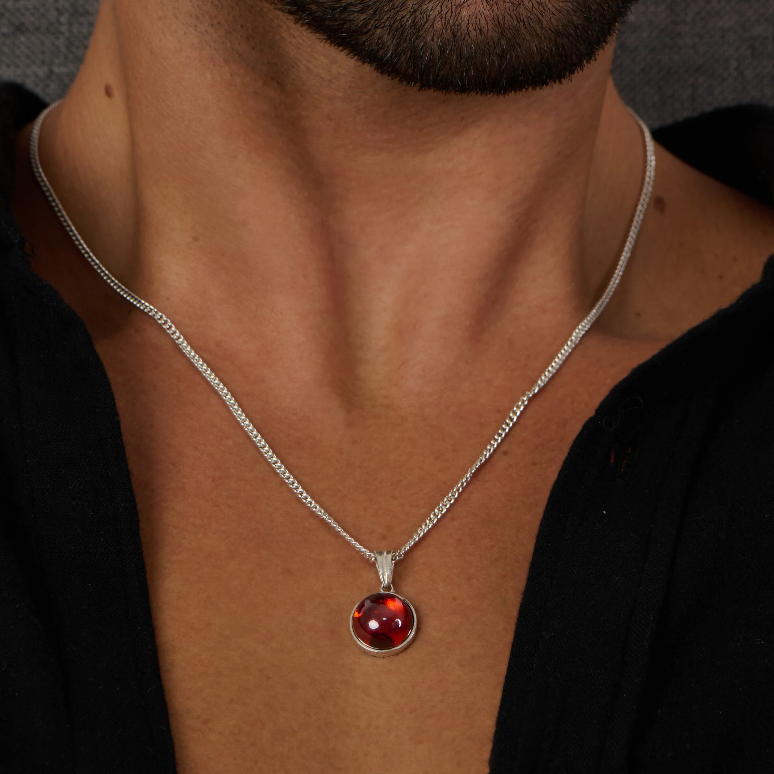 Round Red Pendant - Image 3