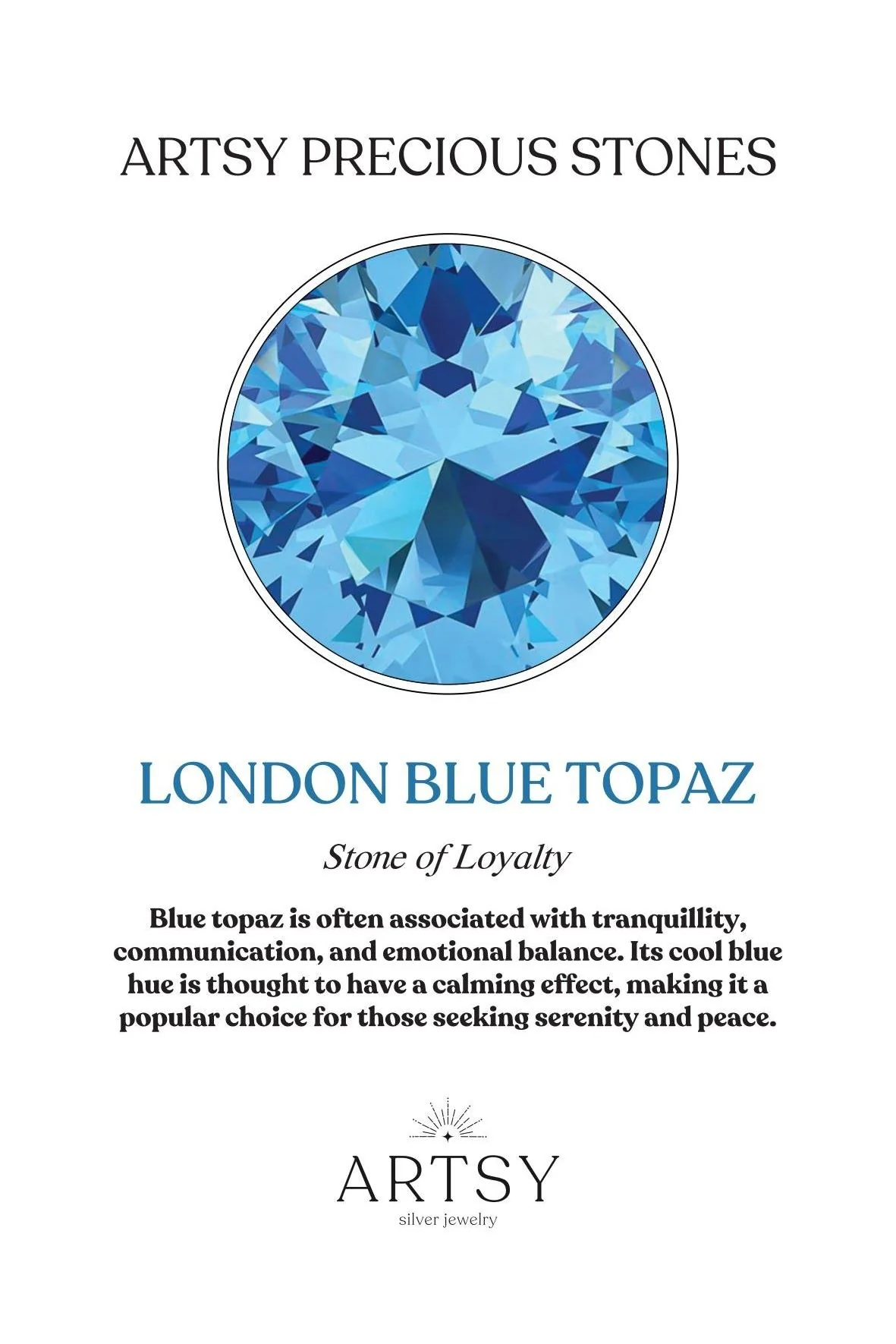 London Blue Topaz Stone Ring - Image 5