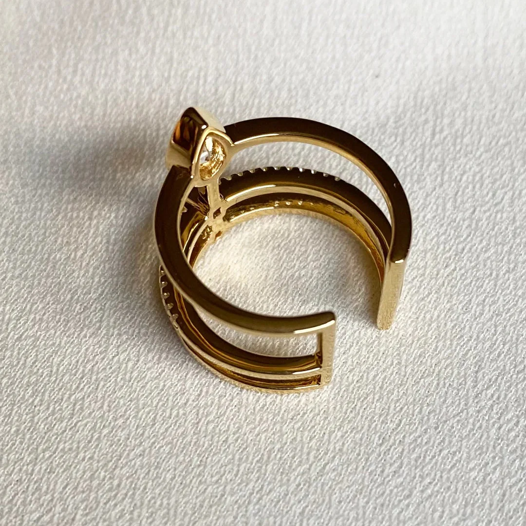 Confident Spark Zircon Ring - Image 7