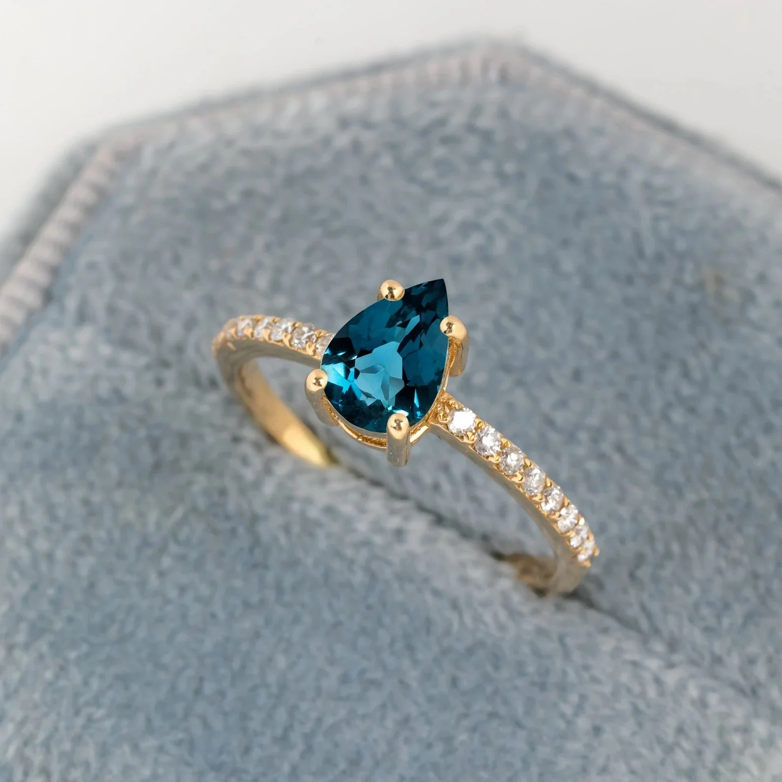 Elsa London Blue Topaz Ring - Image 3