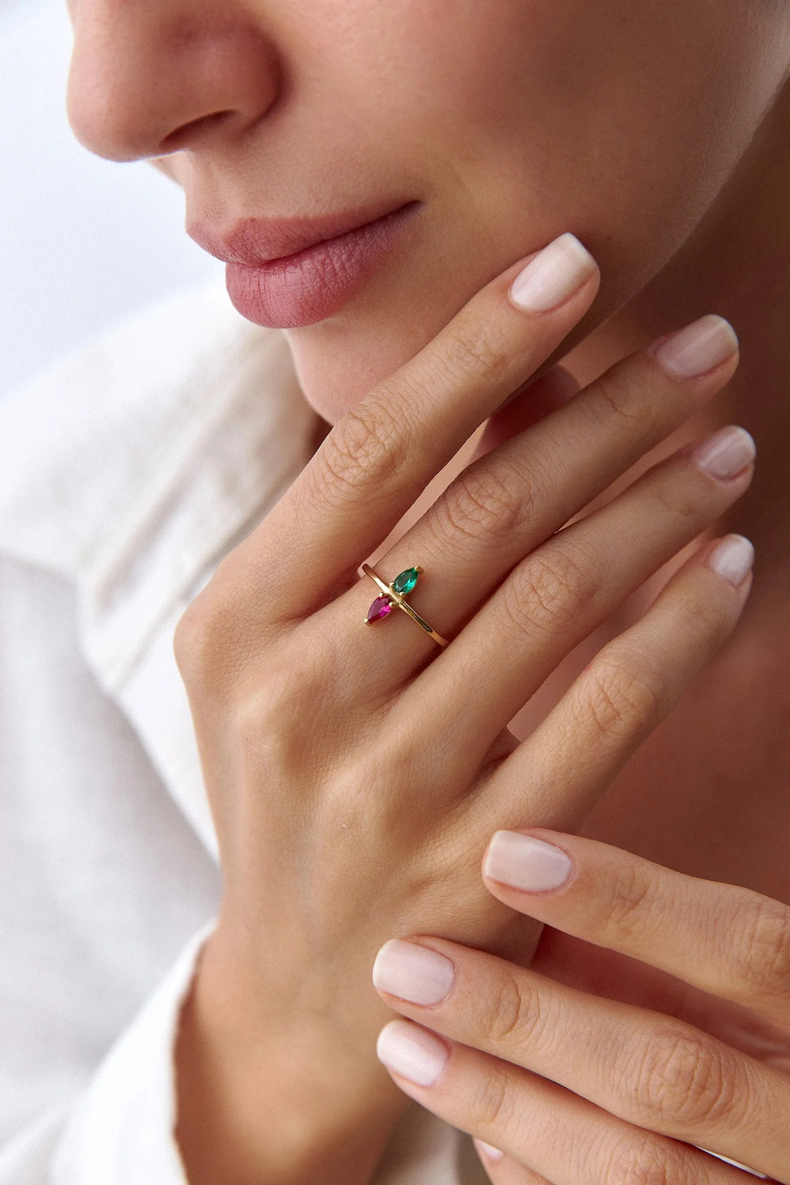 Double Birthstone Ring - Image 2