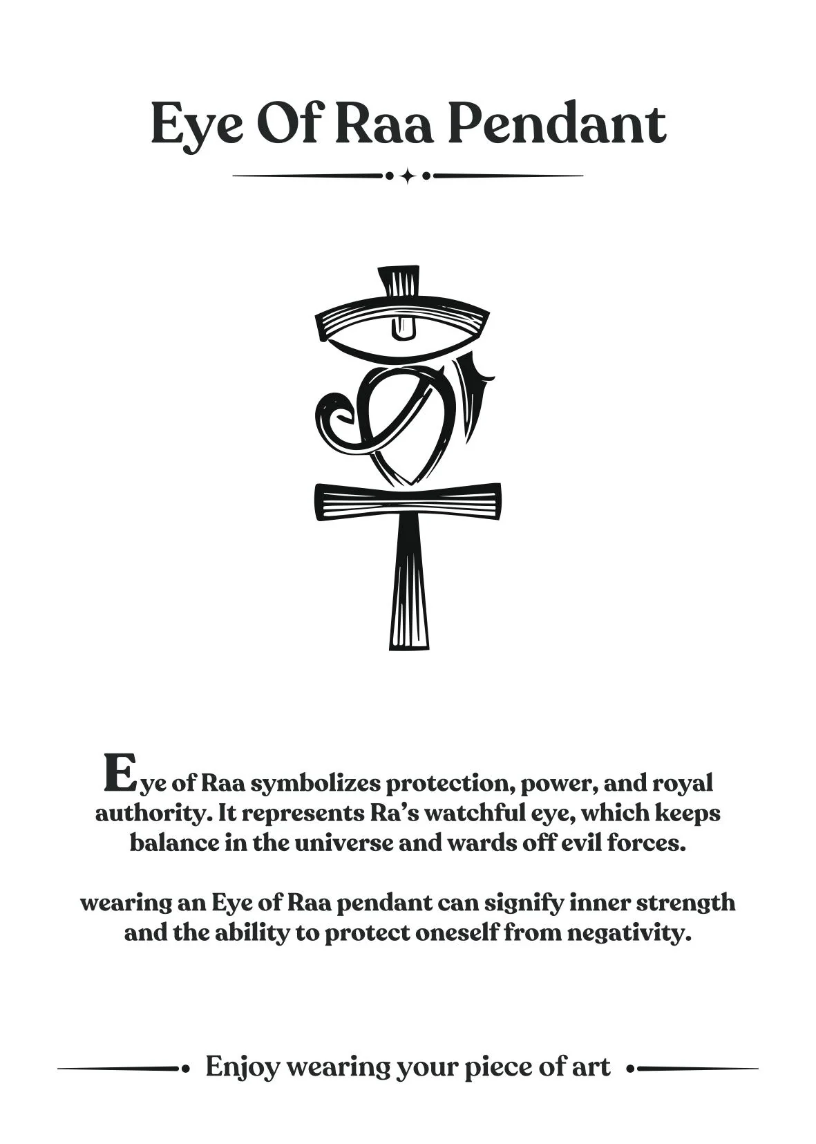 Eye Of Ra & Ankh Pendant - Image 4