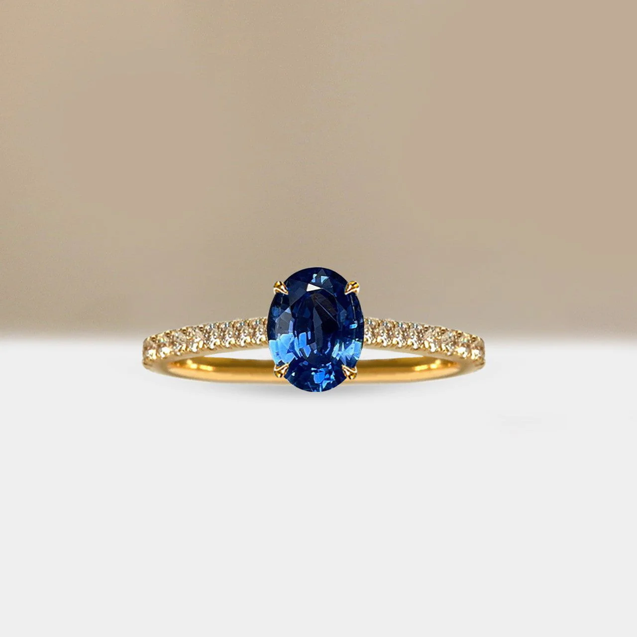 Fairytale Blue Sapphire Promise Ring - Image 4