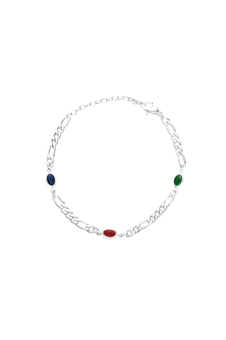 Multi Stone Figaro Men’s Bracelet - Image 3