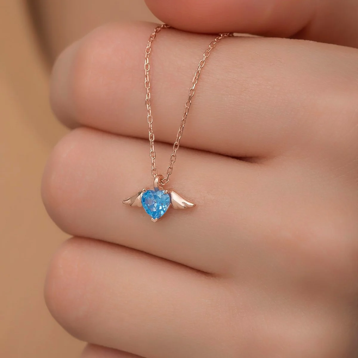 Fly Me To The Moon Heart Necklace - Image 4