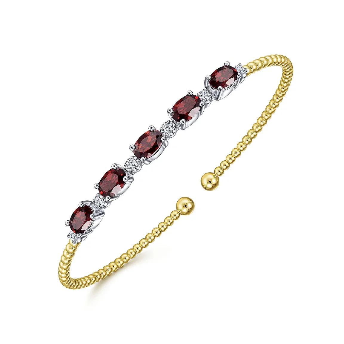 Garnet Crimson Pave Bangle - Image 3