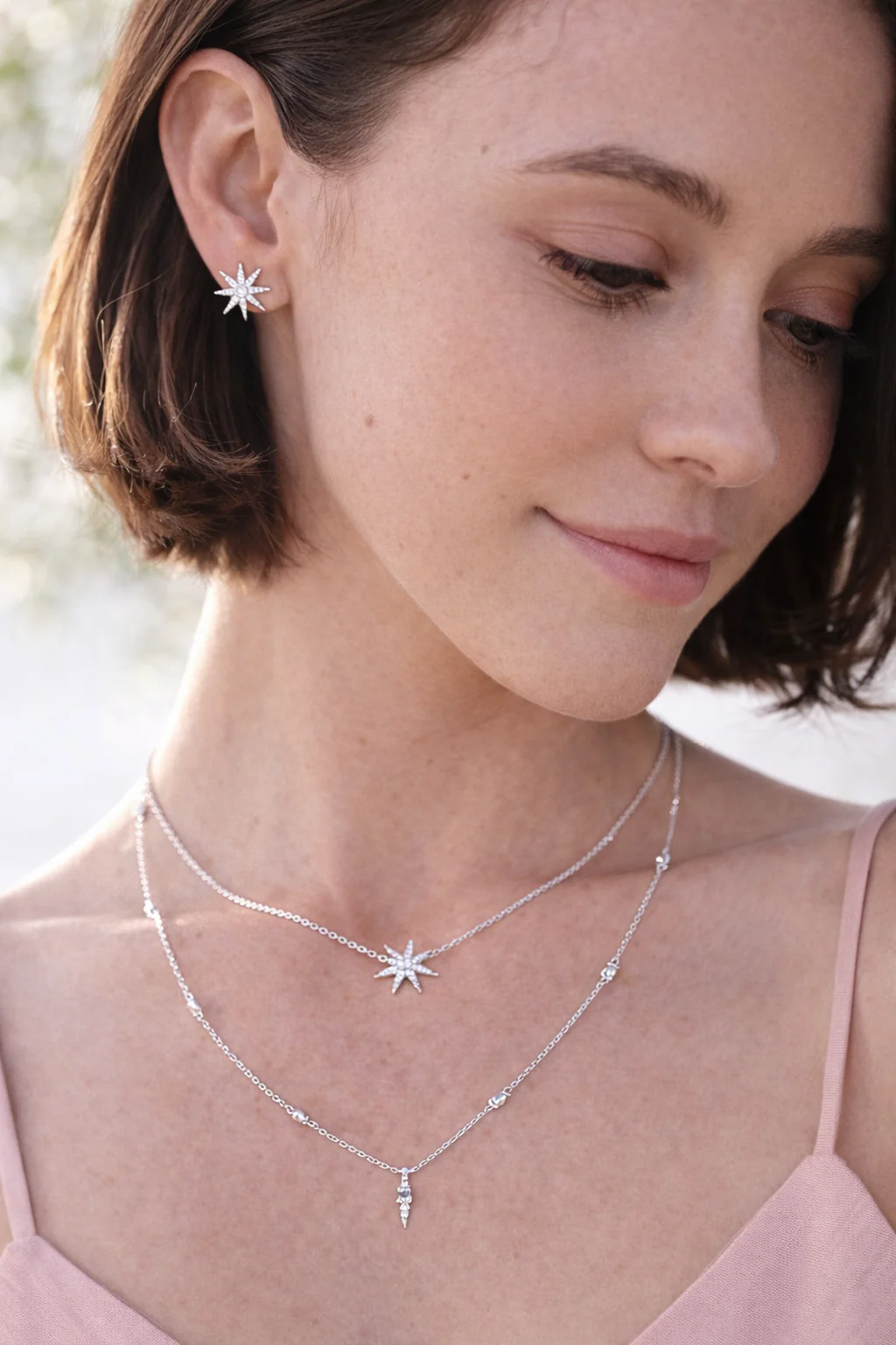 Light Of The Stars Necklace & Earrings Set