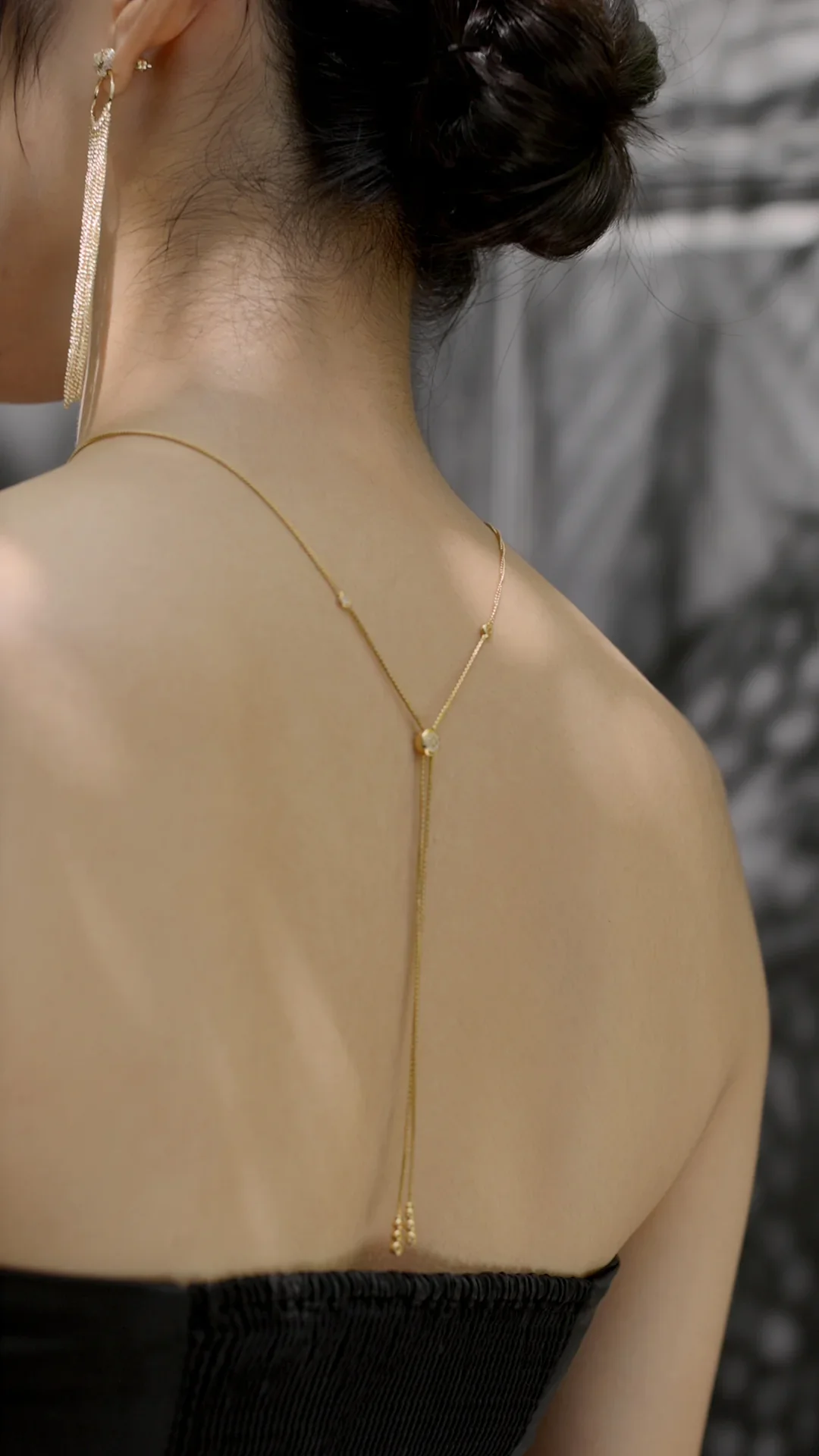 Gold Circle Dangle Tiger Necklace - Image 8