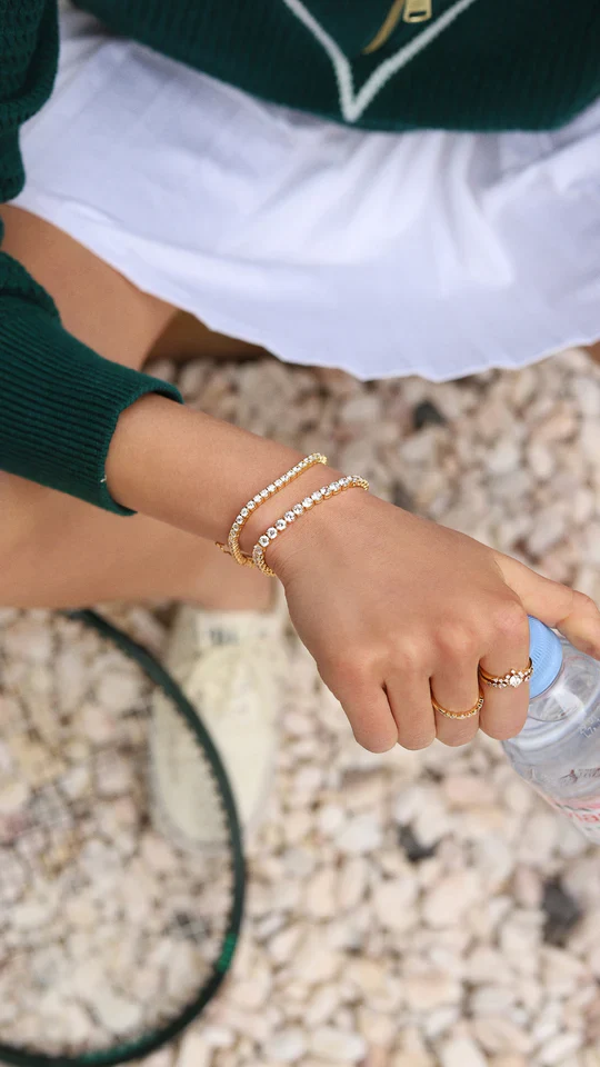 5mm Tennis Bracelet Gold Plated - Image 9