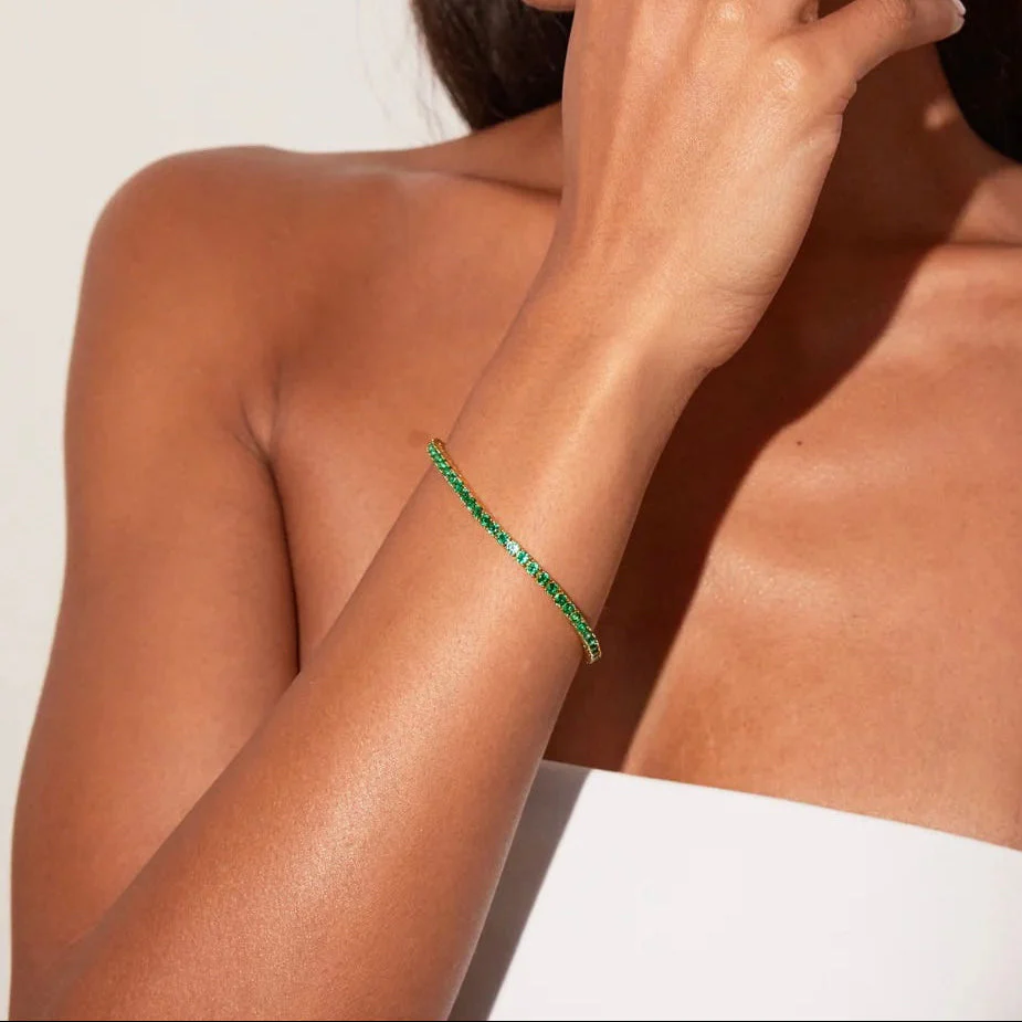 Emerald Tennis Bracelet - Image 4