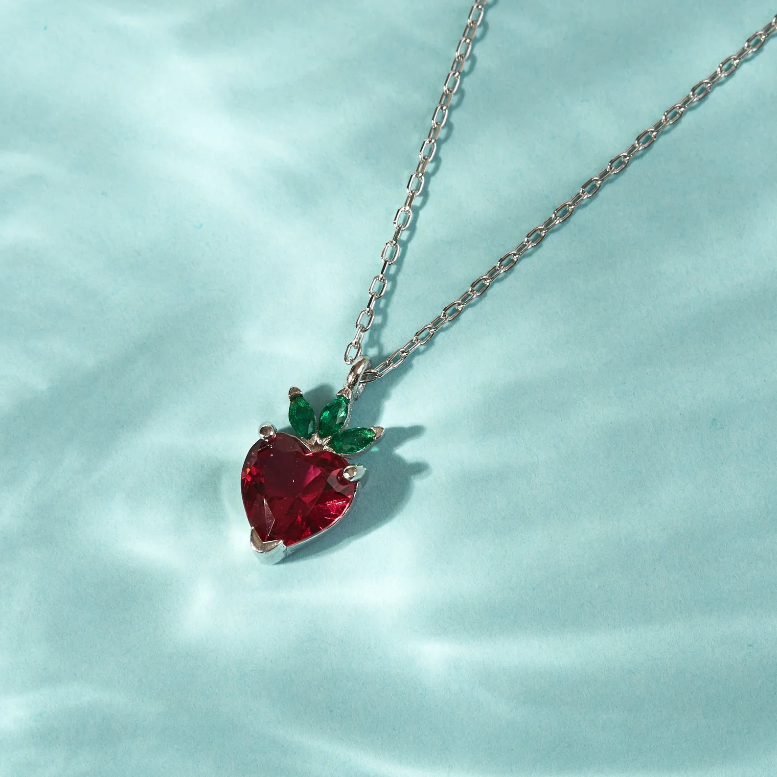Heart Strawberry Necklace - Image 6